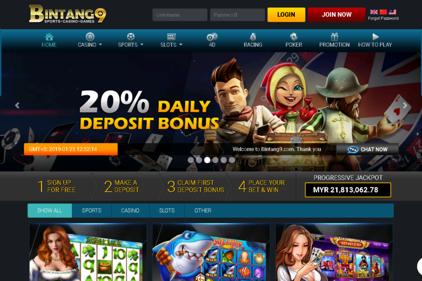 Bintang9 – Know about the online casino in Malaysia